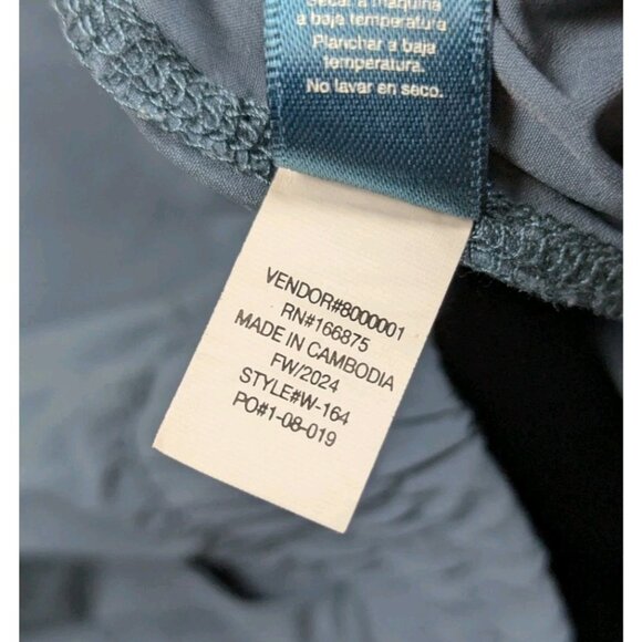 Nuuds Pants Women's Medium Green Drawstring Elastic Waist Athletic Gym Nylon - Picture 6 of 8